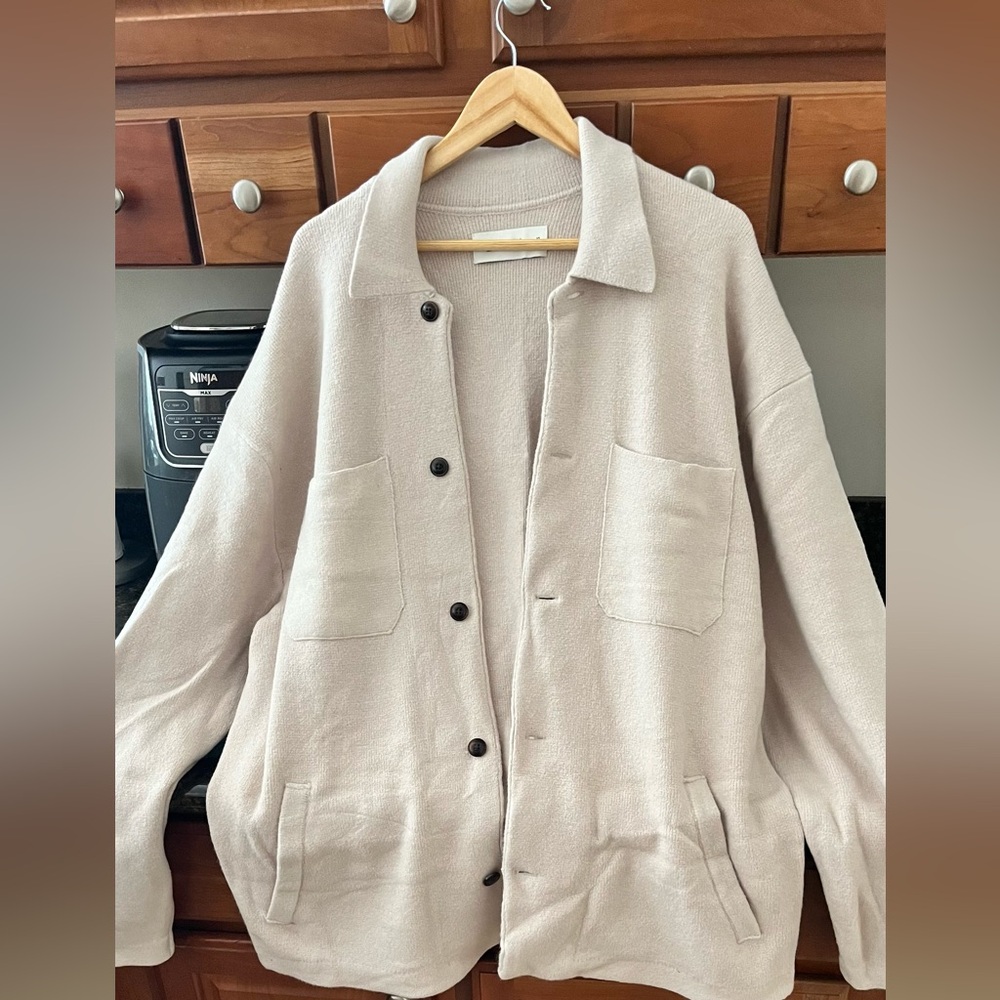 Men’s Abercrombie & Fitch XL Cream Sweater Cardigan